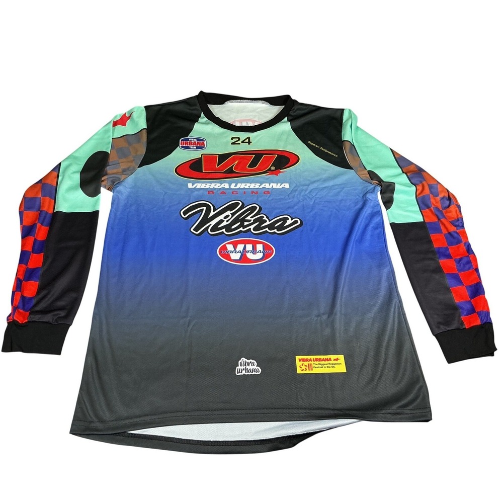 VU 24 Vibra Urbana Racing Jersey XL Motocross‎ Long Sleeve Graphic NWOT